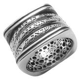Jewish rotating prayer ring with Ben Porat, Ana BeKoach and Shema blessings handmade in Silver 925 Kabbalah style